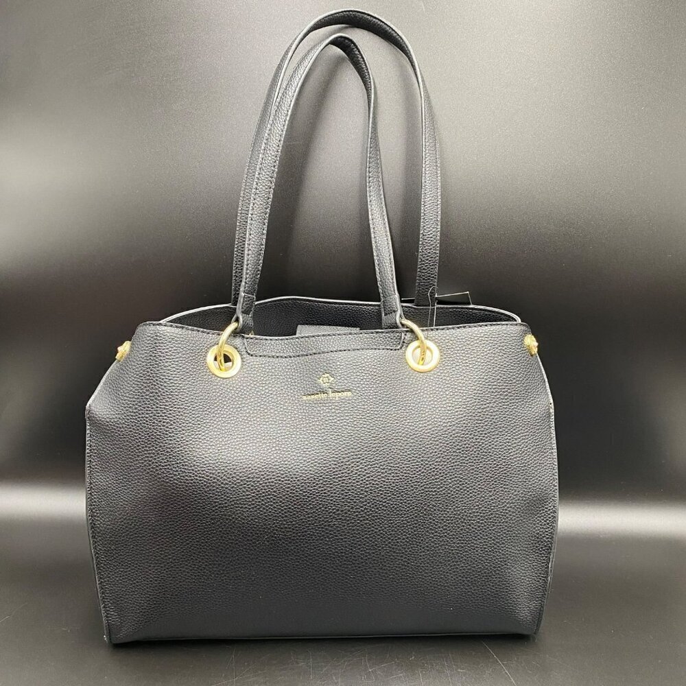 Nanette Lepore Vegan Leather Cecylia Shoulder Bag Black